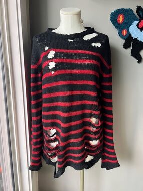 Elder Statesman Distressed Sweater